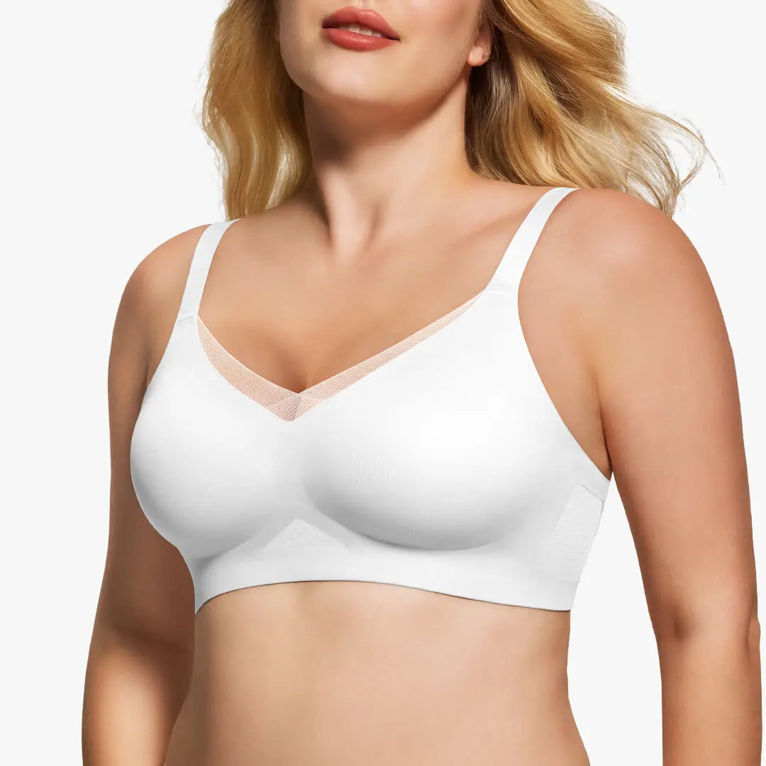 Asfairy Women'S Seamless Wireless Bra Full Coverage Push up No Underwire Tshirt Comfortable Womenwear Everyday Jelly Underwear Bras Machine Washable U-Back & Crisscross Back Semi-Fixed Pads #Summervibes Summervibes